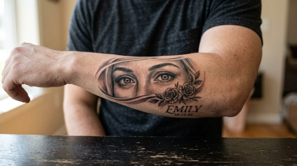 girlfriend eyes tattoo