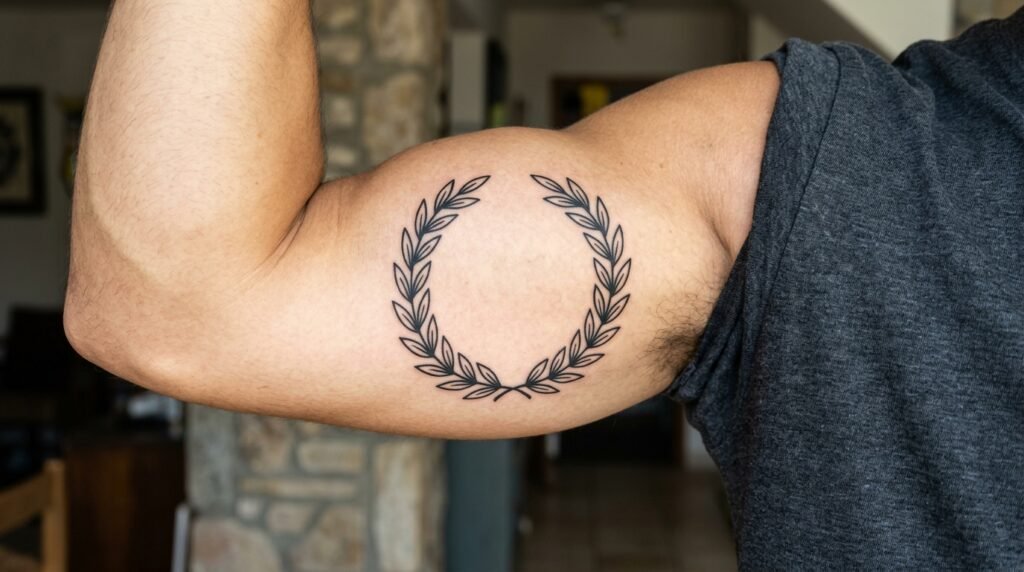 Greek Laurel Tattoo