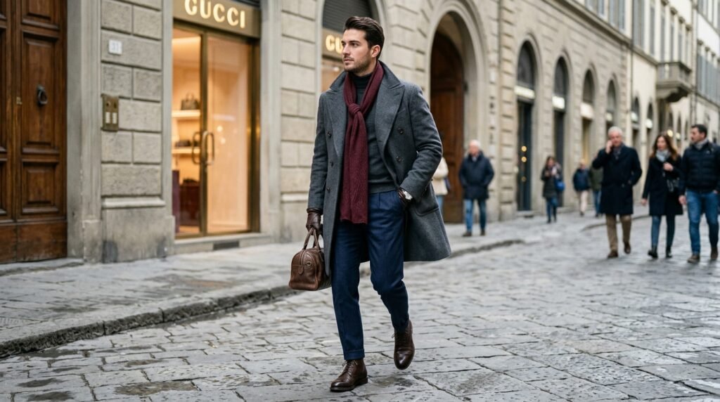 Italian style fashion men winter