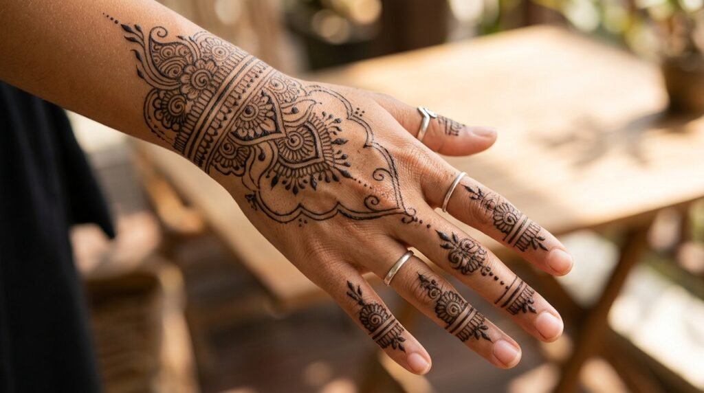 Hand Mehndi Tattoo