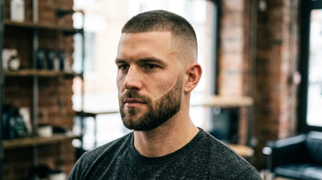 high and tight beard fade