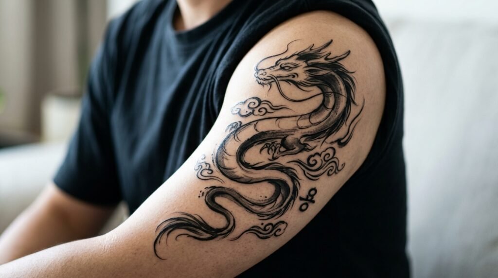 Korean Dragon Tattoo