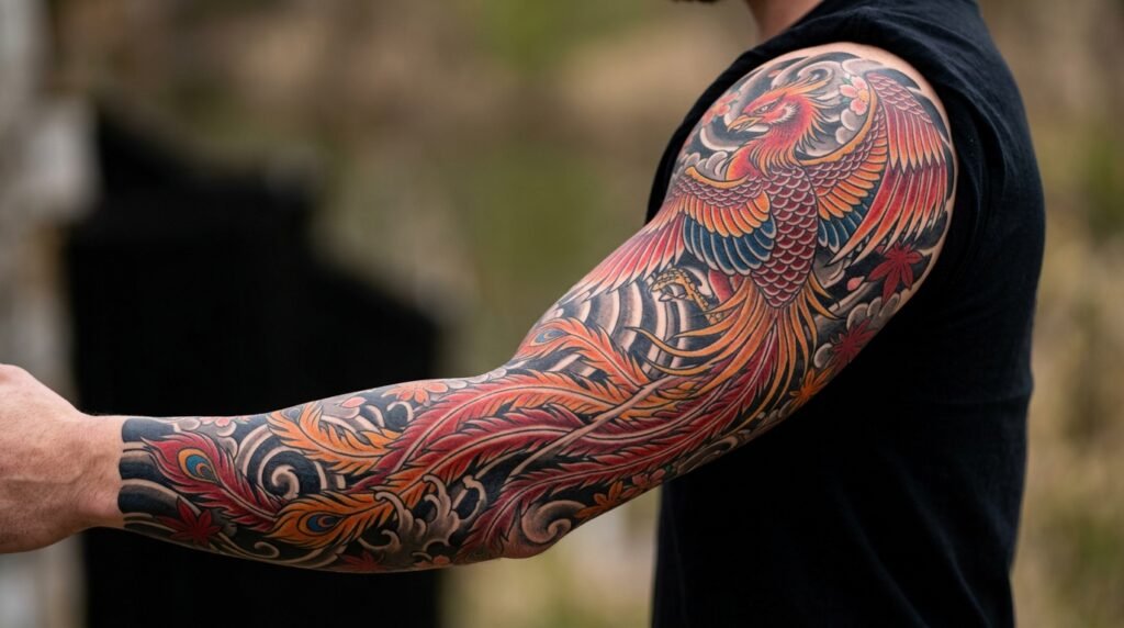 Japanese Phoenix Sleeve