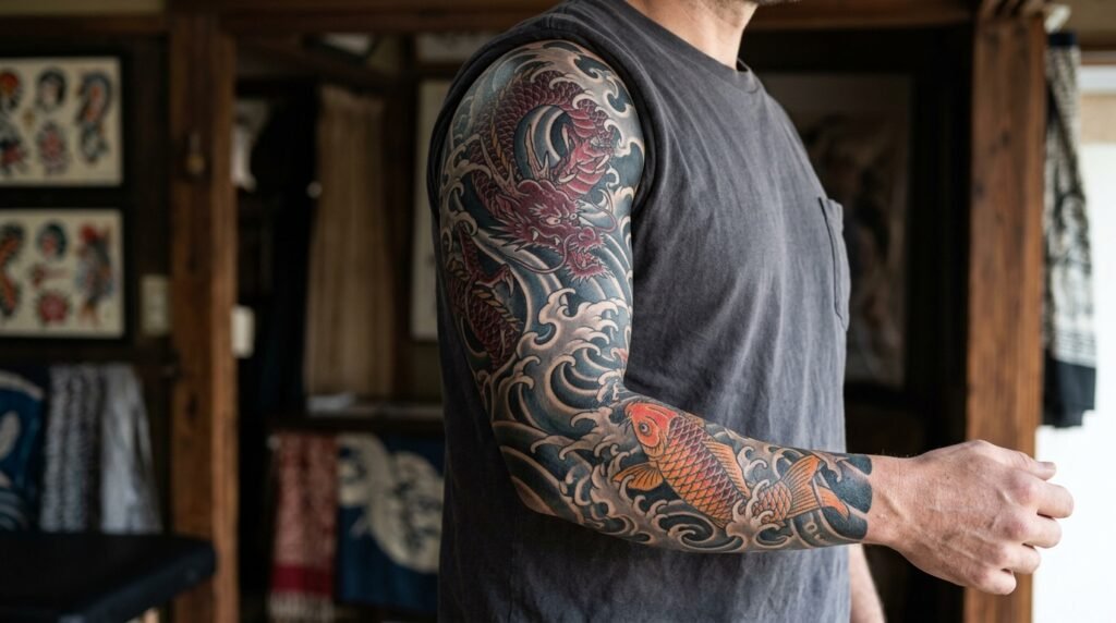Japanese Wave Sleeve