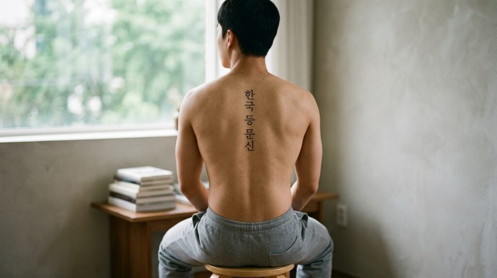Korean Back Tattoo