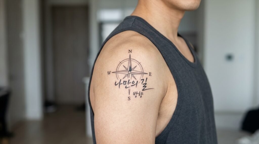 Korean Shoulder Tattoo