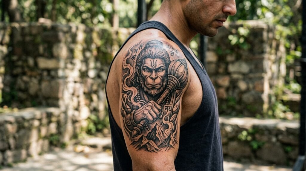 hanuman strength tattoo