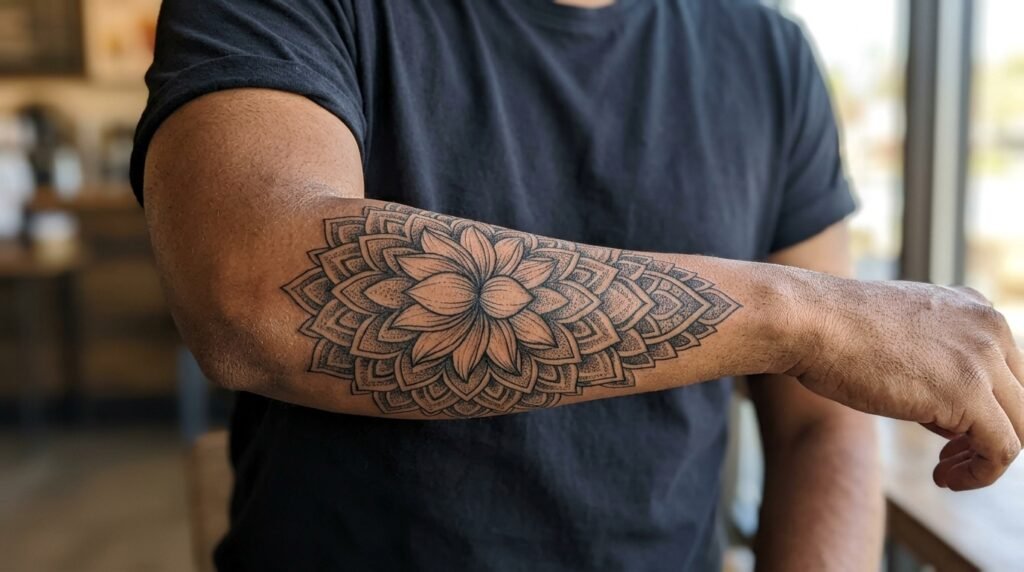 lotus mandala forearm