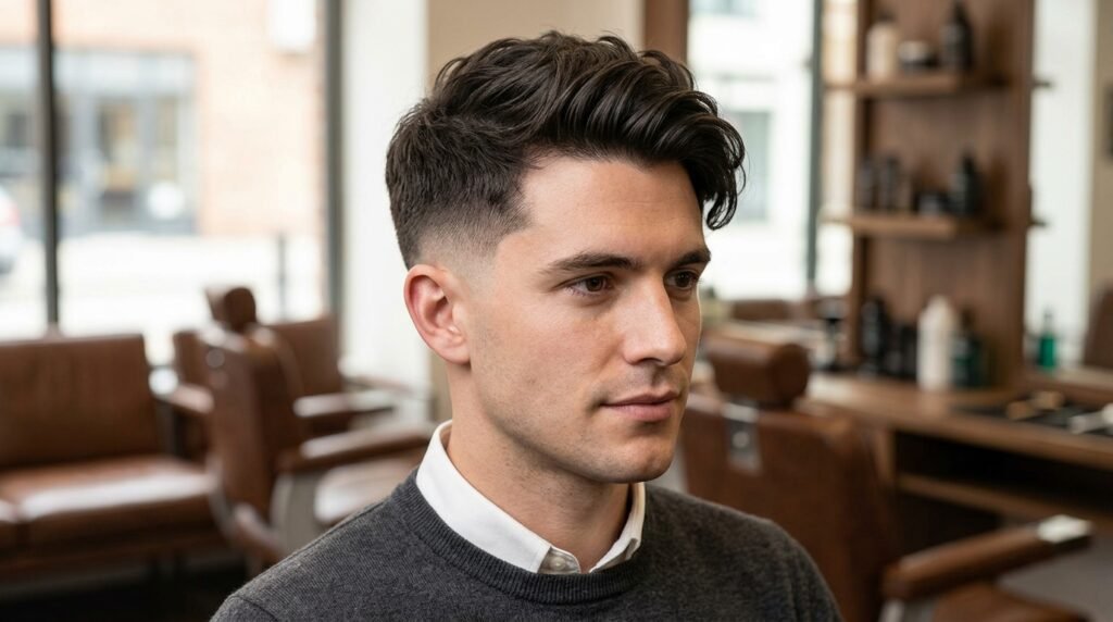 low fade side sweep