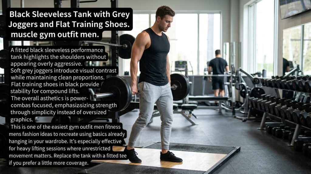 muscle gym outfit men
