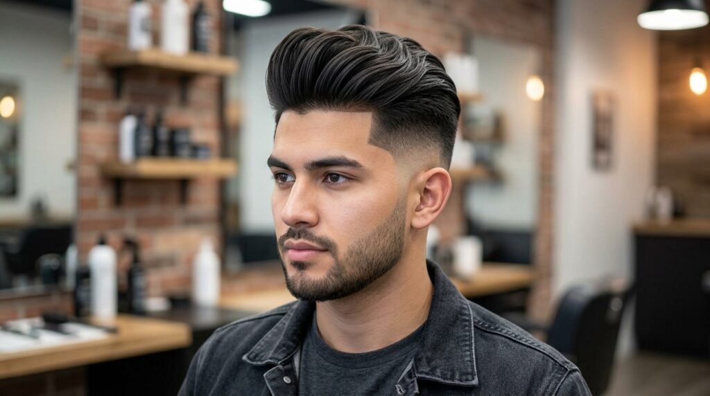 modern pompadour fade