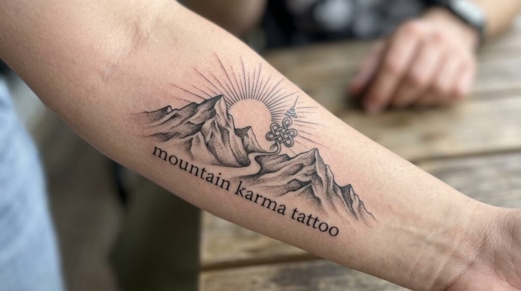 mountain karma tattoo