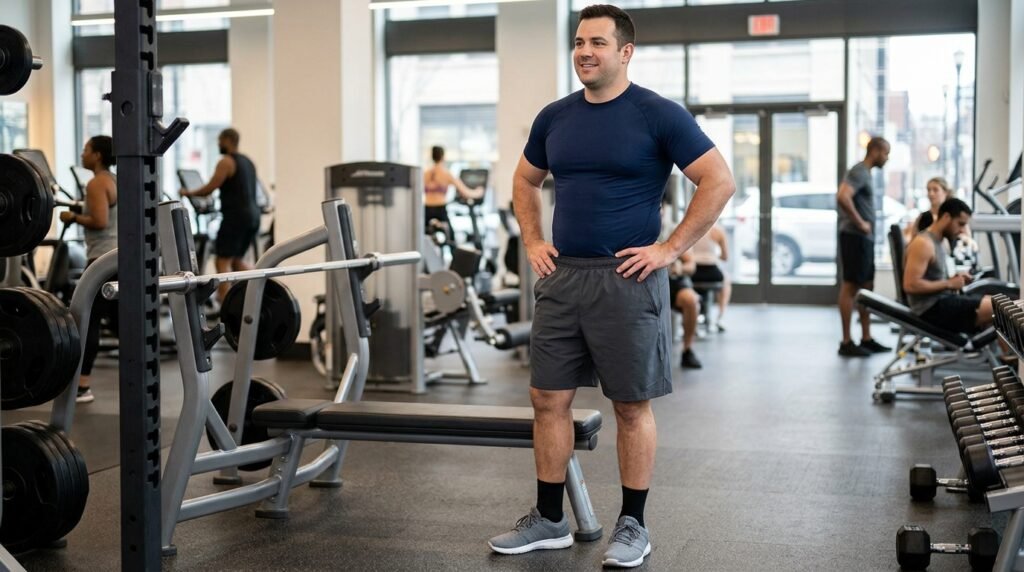 comfortable gym outfit men