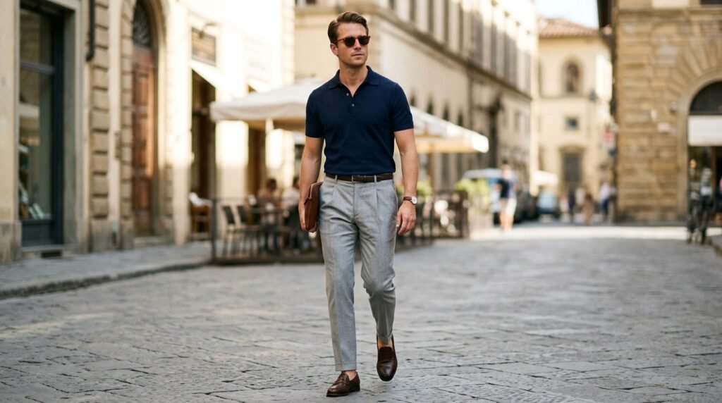 Smart European business casual