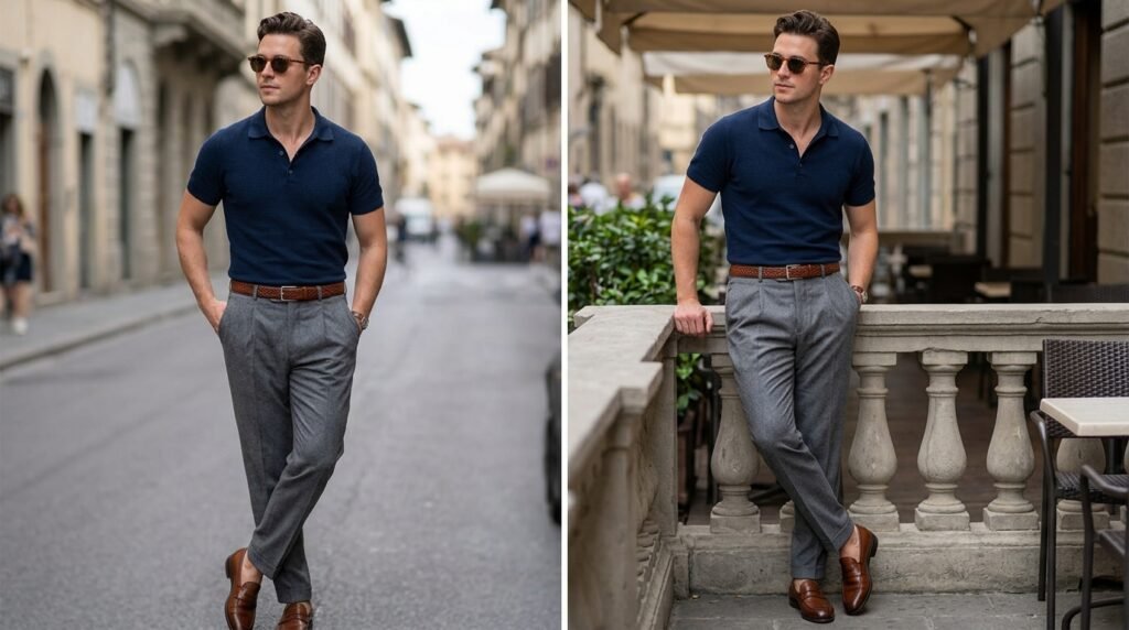 polo shirt smart casual