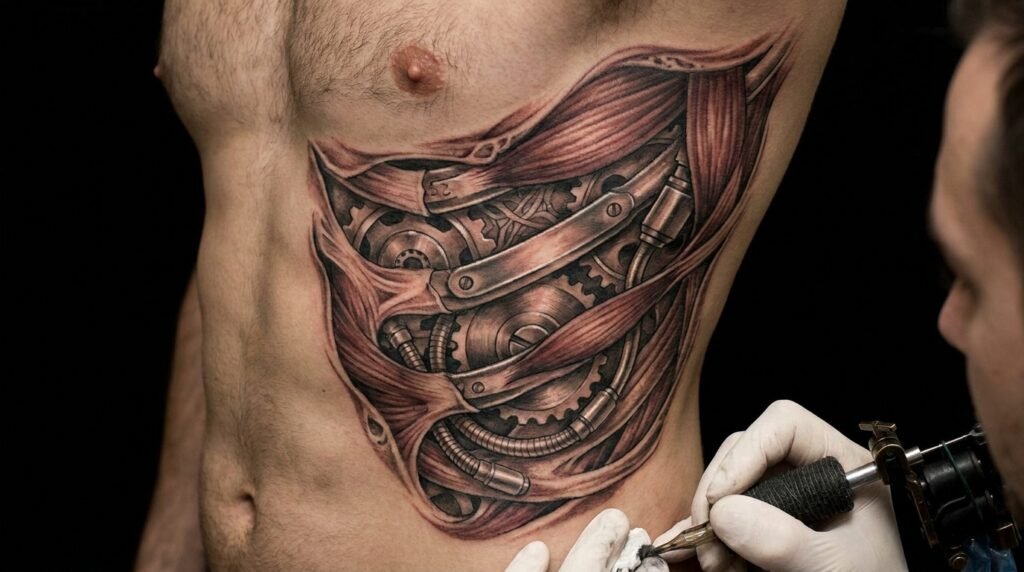 organic biomechanical tattoo