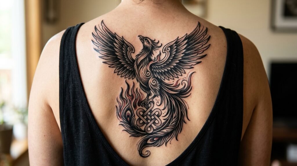 phoenix karma tattoo