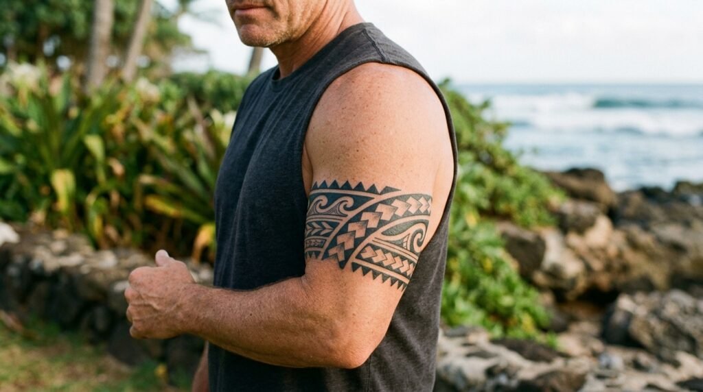 Polynesian Armband Tattoo