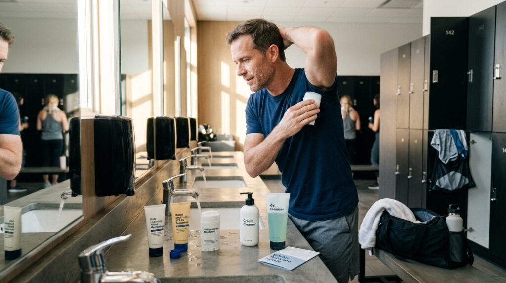 Post-workout skincare