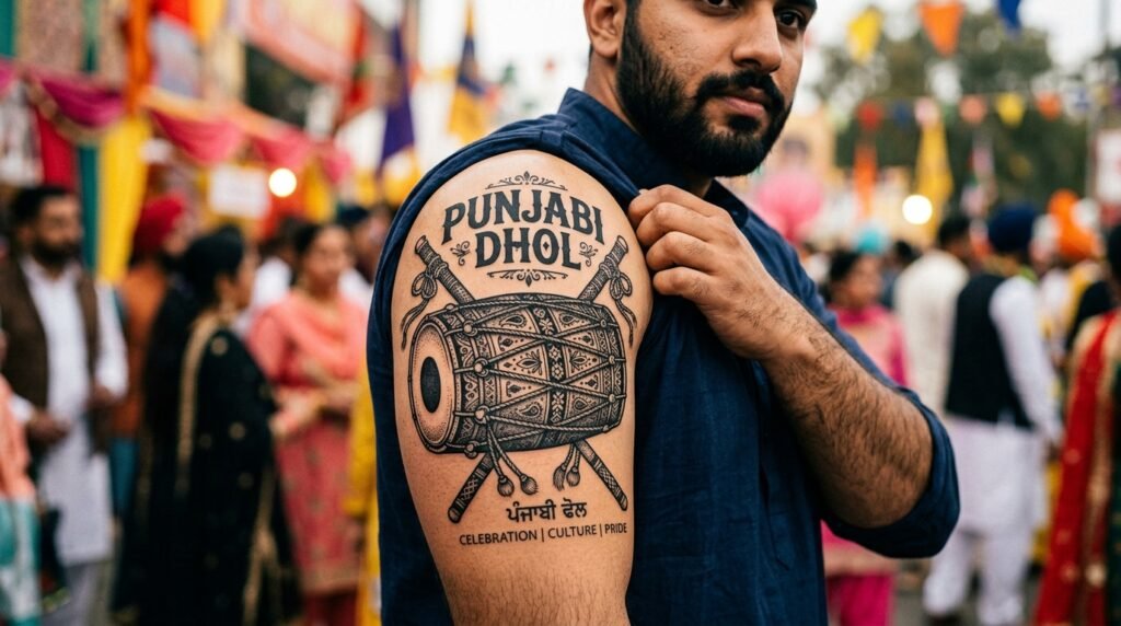 Punjabi Dhol Tattoo