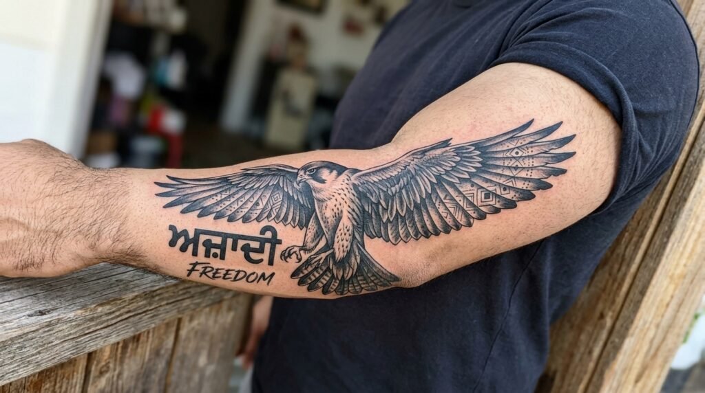 Punjabi Falcon Tattoo