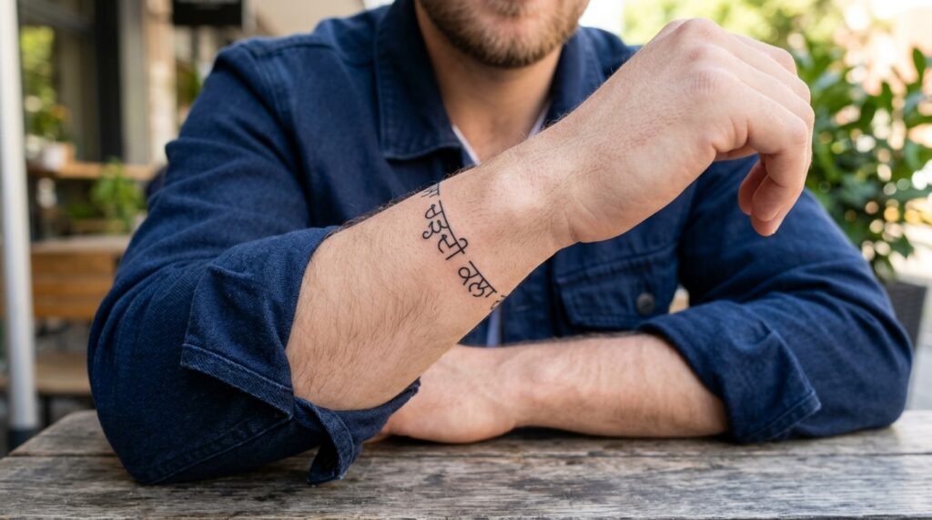 Punjabi Script Tattoo