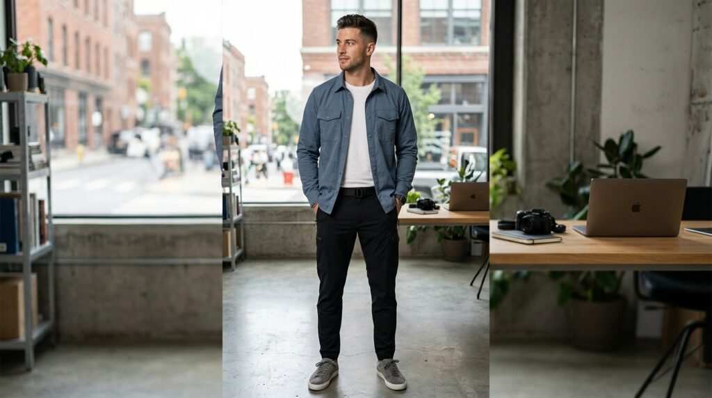 modern utility athleisure look