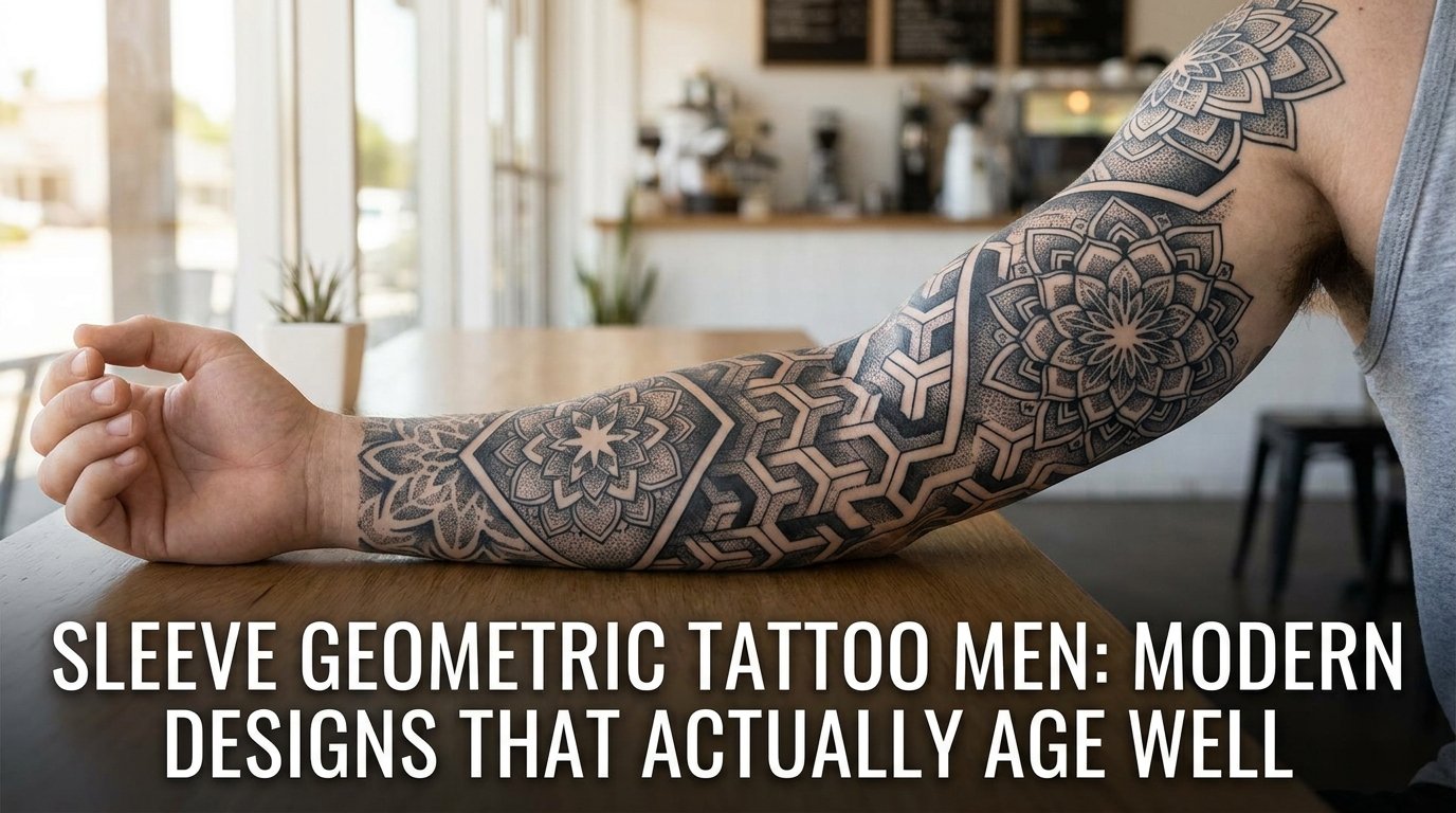 Sleeve Geometric Tattoo