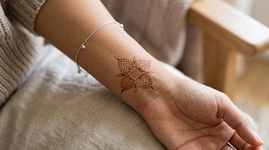 Small Mehndi Tattoo