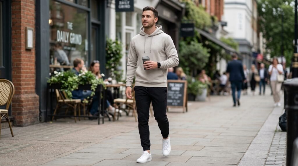 clean athleisure outfit
