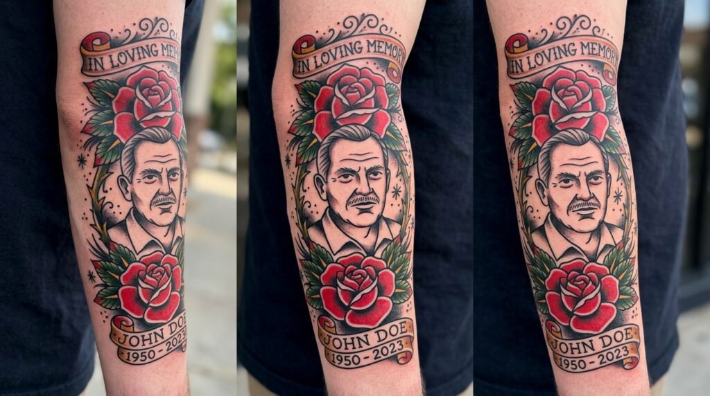 traditional portrait sleeve design