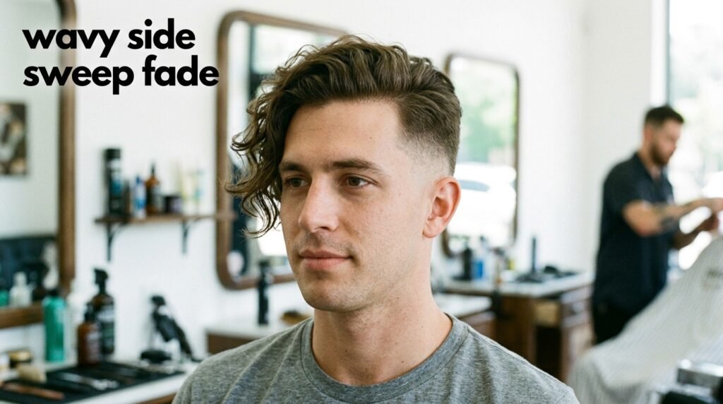 wavy side sweep fade