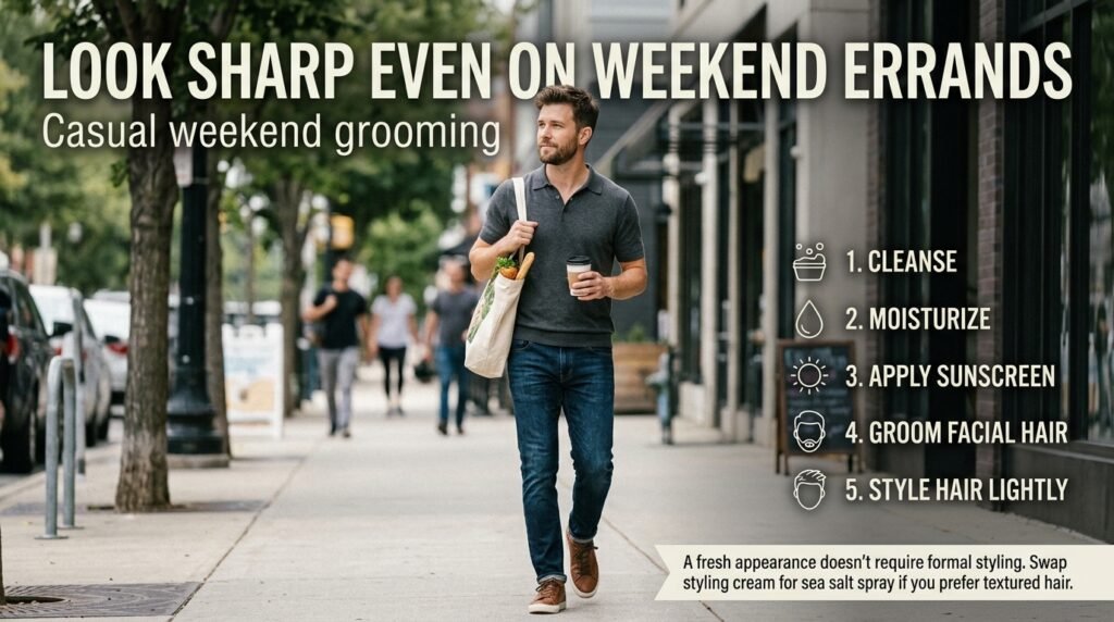 Casual weekend grooming