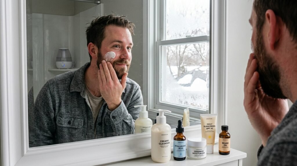 Winter skin routine