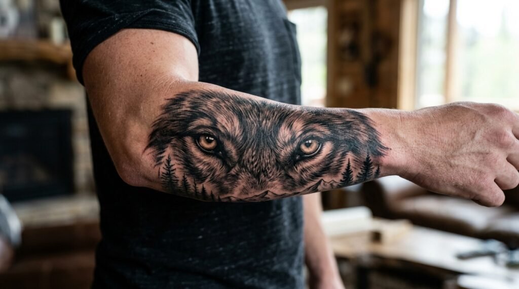 wolf eyes design