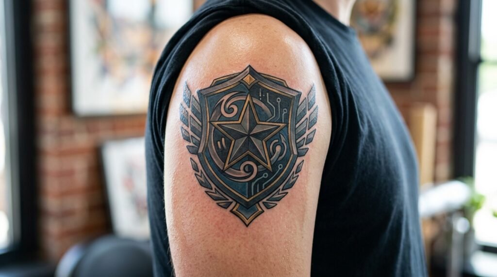 Achievement Badge Tattoo