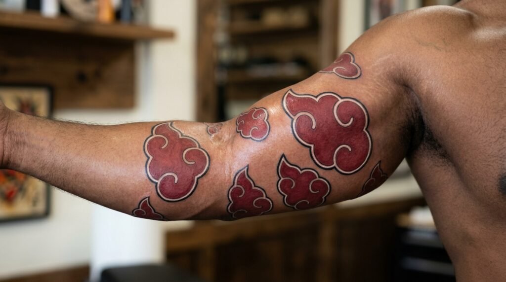 Akatsuki Cloud Tattoo