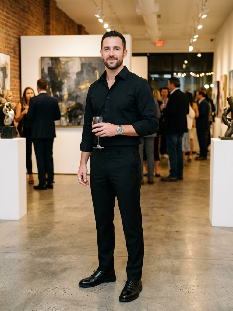 all black outfit men