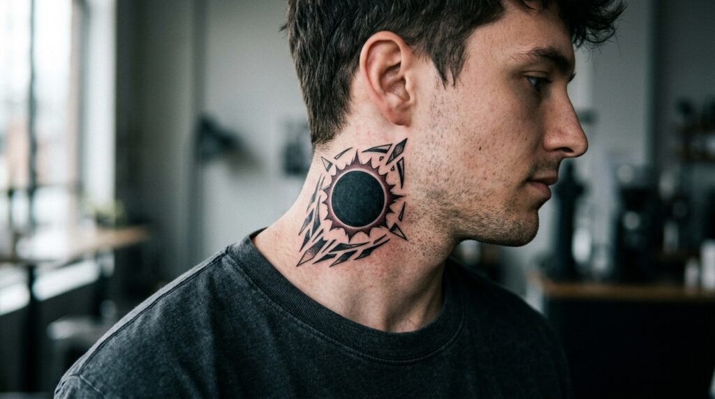 Anime Neck Tattoo