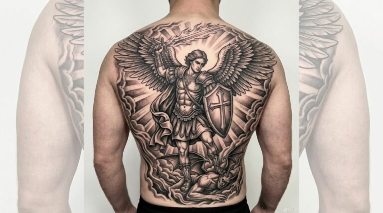 Archangel Michael tattoo design