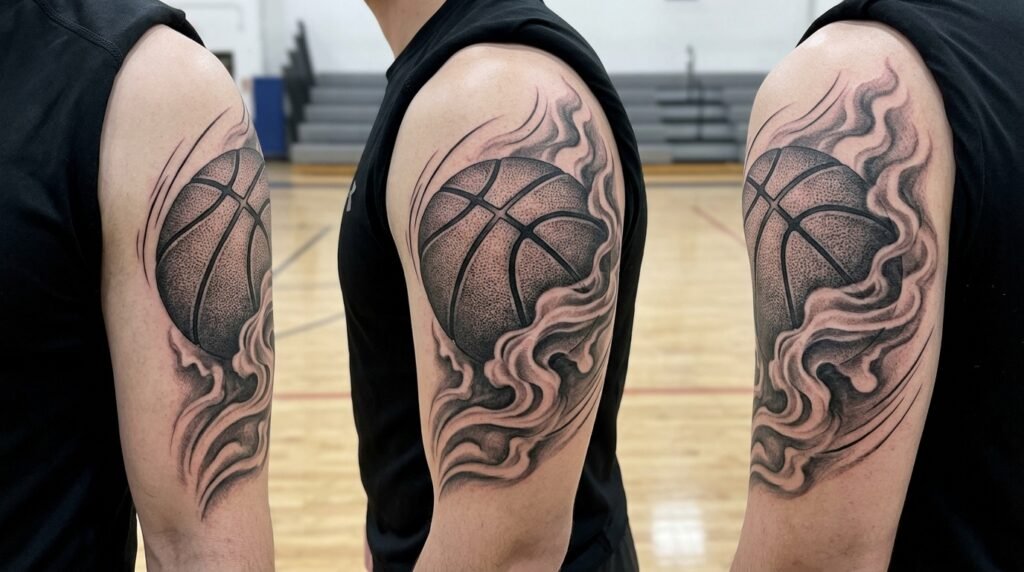 basketball sleeve tattoo