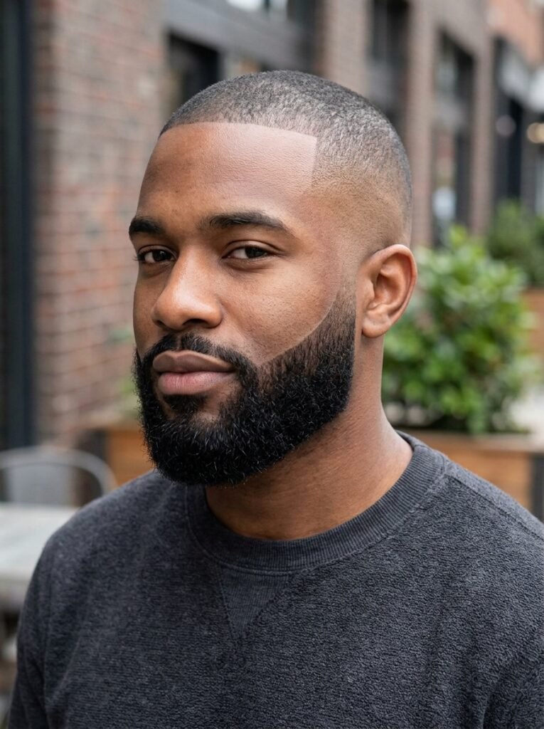 black beard high fade