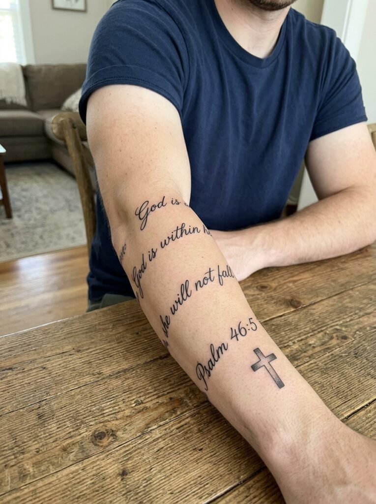 forearm bible verse wrap