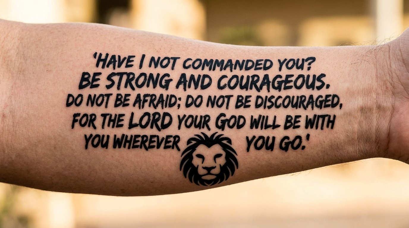 Tattoo Ideas for Men Bible Verse