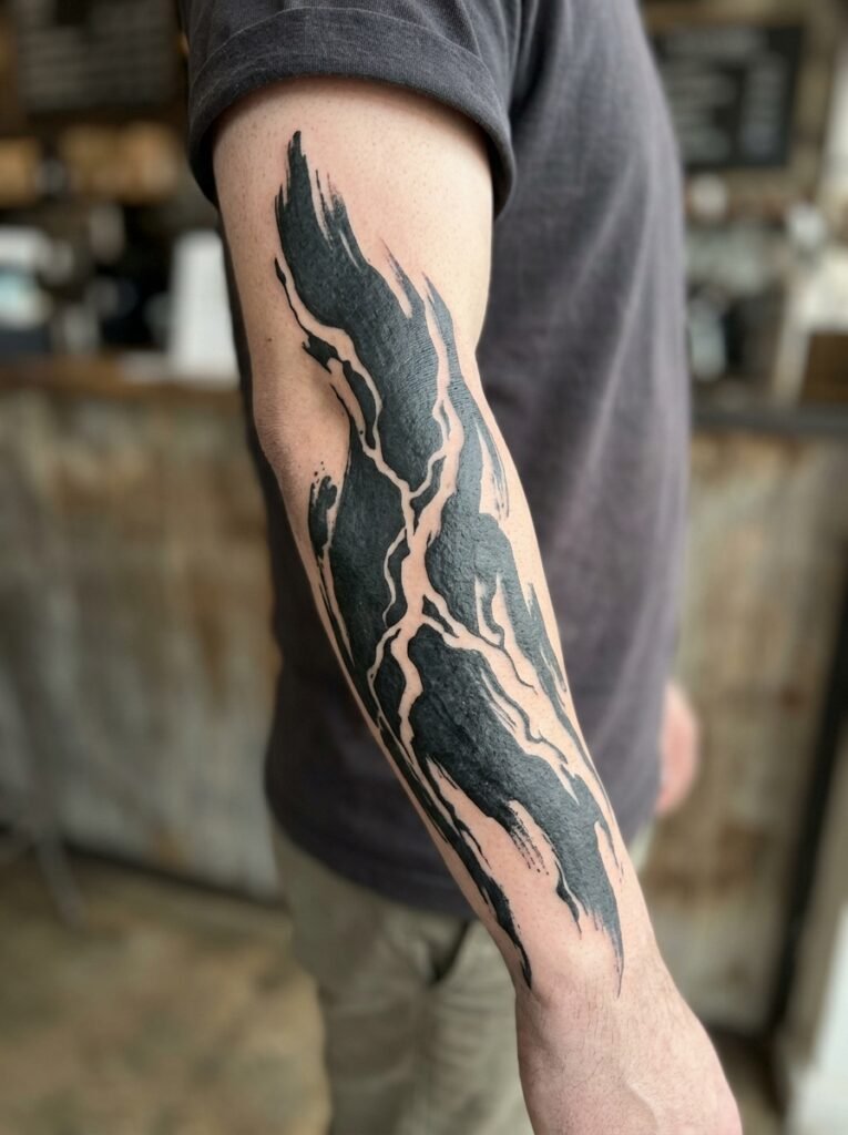 abstract forearm ink