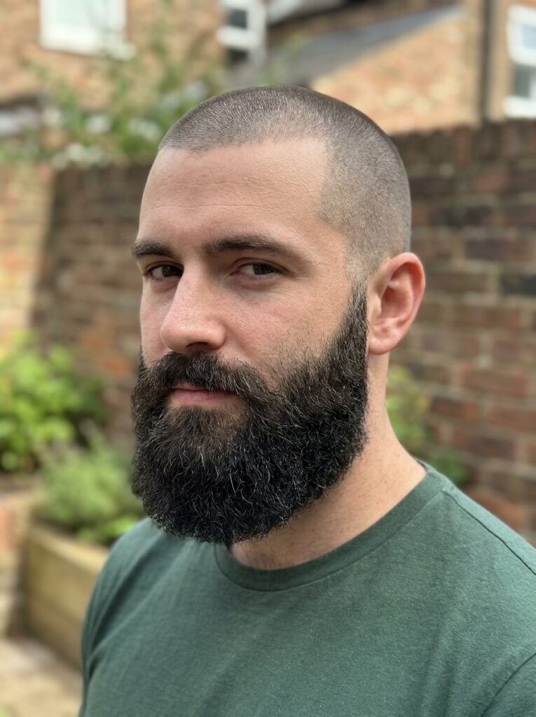 classic buzz heavy beard