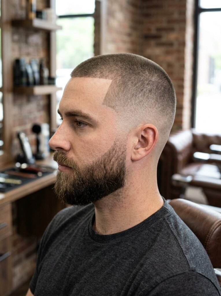 skin fade buzz cut style