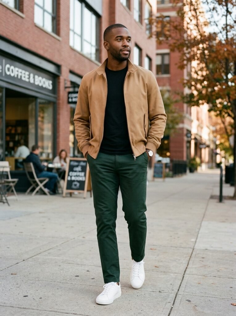 casual outfit black men
