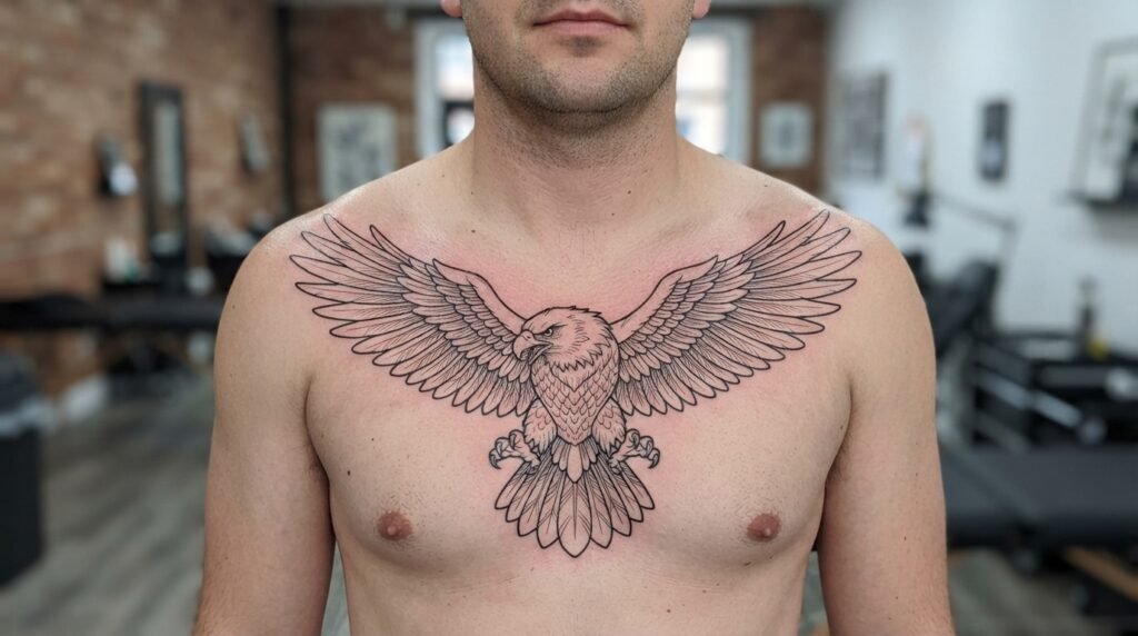 Chest Eagle Drawing