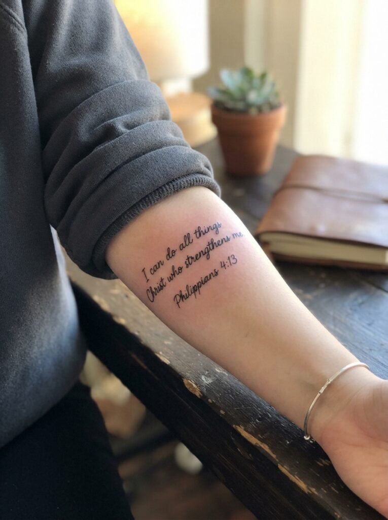 christian bible verse tattoo